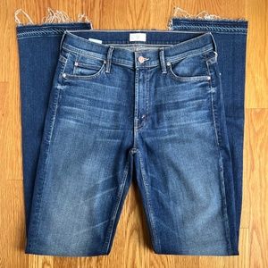 NWT MOTHER The Rascal Slit Undone Hem, Goin' For Gold